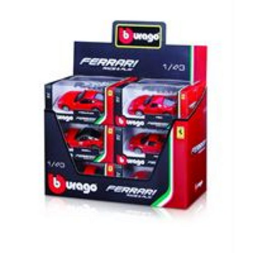 44036100 | 1:43 Ferrari Race & Play Collection in W/Box - 12 pce CDU