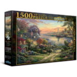 Harlington Thomas Kinkade 1500pce Puzzle - New England Harbor