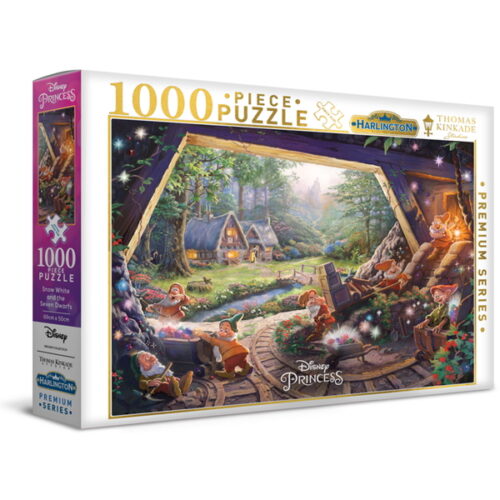 Harlington Thomas Kinkade 1000pce Puzzle - Disney - Snow White and the Seven Dwarfs