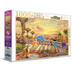 Harlington Thomas Kinkade 1000pce Puzzle - Disney - Jasmine Dancing in the Desert Sunset