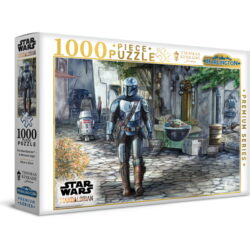 Harlington Thomas Kinkade 1000pce Puzzle - Star Wars - The Mandalorian - A Welcome Sight (NEW)