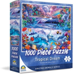 Crown 1000pce Puzzle – Amazing Animals Series 1 (3 Asst) (NEW)
