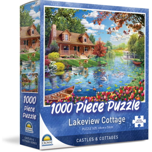 20402 | Crown 1000pce Puzzle – Castles & Cottages Series 1 (3 Asst) (NEW) | | Min Qty- 6 - Image 3