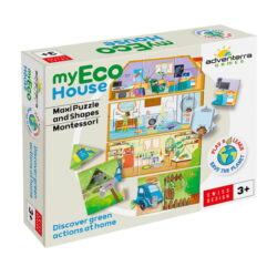 Adventerra Games - 2 in 1 Jumbo Puzzles - My Eco School / My Eco House (NEW)