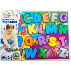 Jr.Genius Chunky Puzzle - Alphabet 26pce (NEW)