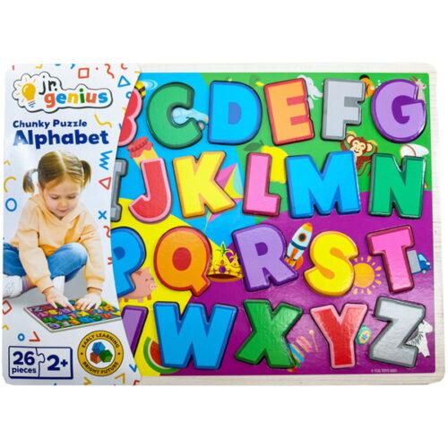 Jr.Genius Chunky Puzzle - Alphabet 26pce (NEW)