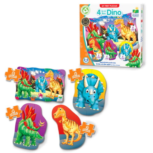 My First Puzzle Sets  4-In-A-Box Puzzles - Dino