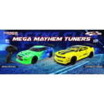 RUSCO 1:10 TH. 2 ASST. MEGA MAYHEM NISSAN GTR & CAMARO STREET CARS - USB - RTR - SPECIAL