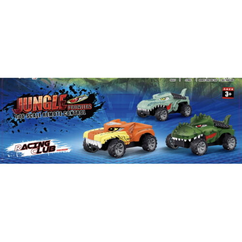 RUSCO 1:20 TH. 6 ASST. JUNGLE PROWLER CARS - USB - RTR