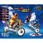 RUSCO 1:10 TH. 3 COLS. SMOKING MOTORBIKE WITH SOUNDS - USB - RTR - BONUS 2 BATTERIES