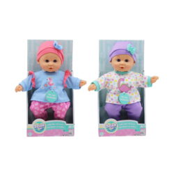 GIGO 12" 2 AST. BABY BABBLER DOLLS WITH 20 SOUNDS