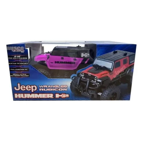 0127-RUS | RUSCO 1:24 TH. JEEP WRANGLER & HUMMER - AA BATT. INCL. | Min Qty-6 - Image 2