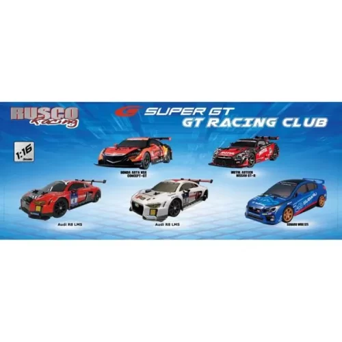 0132U-RUS | RUSCO 1:16 TH. 4 ASST. STREET MAYHEM SUPER GT RACE CARS (LICENCED) - USB - RTR | Min Qty-4