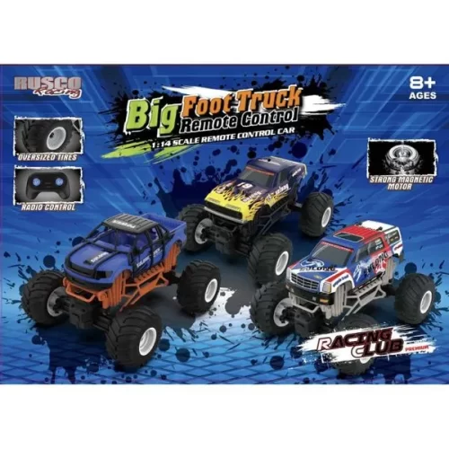 RUSCO 1:14 TH. 3 ASST. JR. BIG FOOT OFF ROAD VEHICLES - USB - RTR