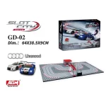 1:64 TH. AUDI BLOCK BUILD UP SLOT CAR SET - 15 PCS.