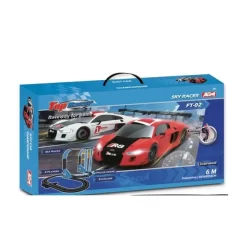 1:64 TH. GT3 EXTREME AUDI R8 WITH 6 MTRS. OF SKY RACING TRACK - SLOT CAR SET