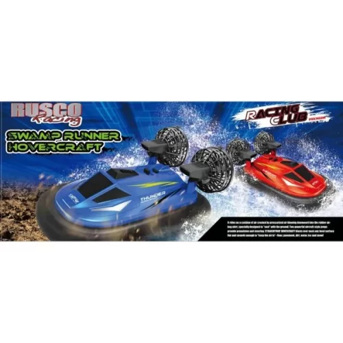 RUSCO 3 MOTOR 2 COLS. & 2.4 GIG  SWAMP RUNNER HOVERCRAFT - 7.4 VOLT - USB - RTR