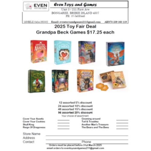 2025 Toy Fair Deal Grandpa Beck Games