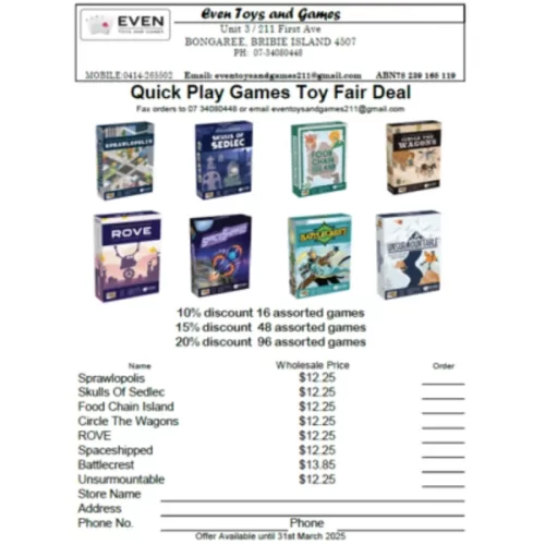 2025 Toy Fair Deal Quick Play Games