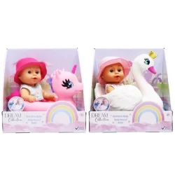 10"2 AST. BATHTIME BABY DOLLS ON ANIMALS