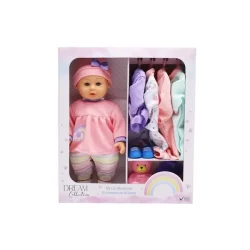 GIGO 14"MY LIL WARDROBE DOLL & CLOTHES PLAY SET