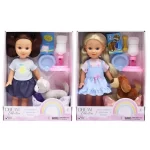 GIGO 12" 2 ASST. GIRL DOLLS W/HAIR PET CAR PLAY SET