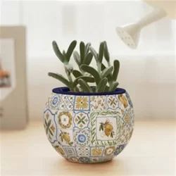 3D Flowerpot Retro Tiles