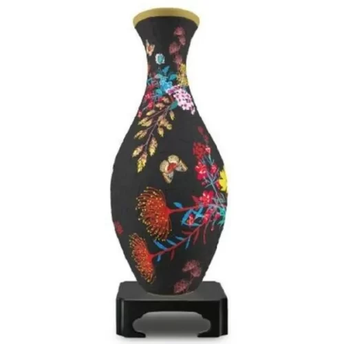 3D Vase Elegant Floral Print