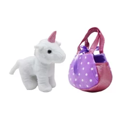 GIGO 3 AST. PLUSH FURRY FRIEND ANIMALS IN CARRY BAG