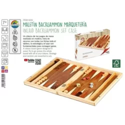 Backgammon 32cm Inlaid Wood