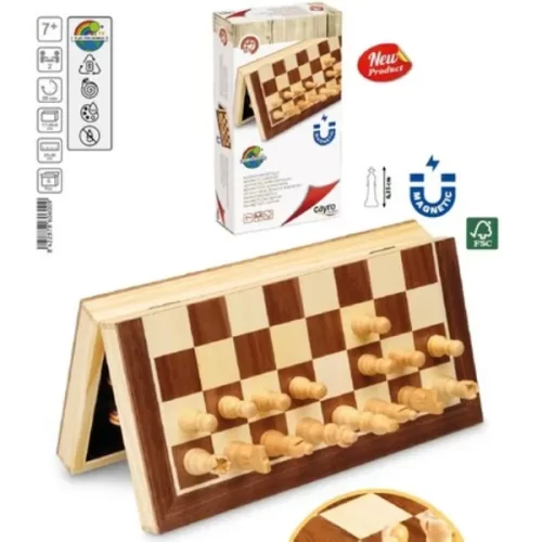 Chess Magnetic 30cm Inlaid Wood