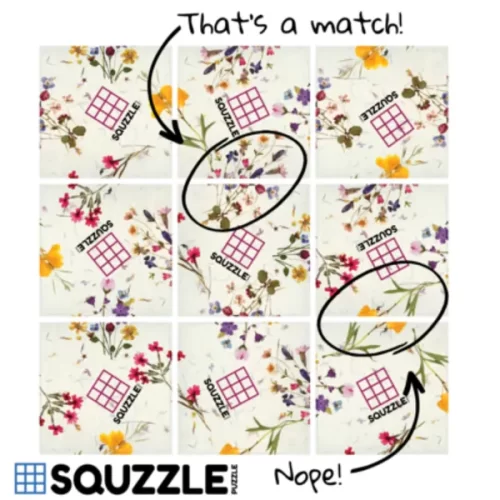 Squzzle Puzzle Pressed Flowers