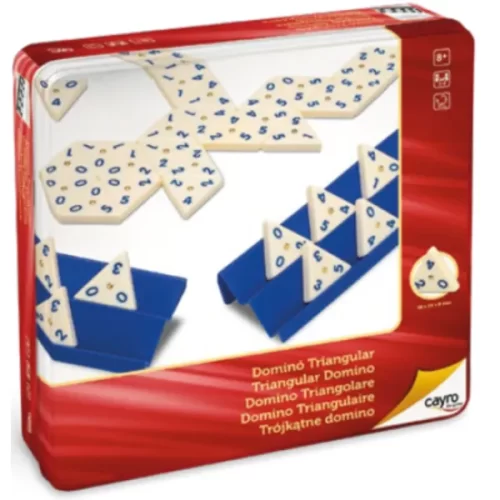 Triangular Dominoes In Tin Box