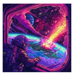 Trippy Puzzles Cosmic Collision 300 pce Wooden Puzzle