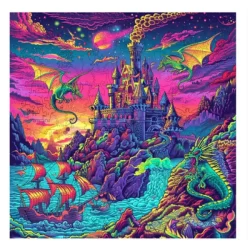 Trippy Puzzles Dragon’s Dream 300 pce Wooden Puzzle