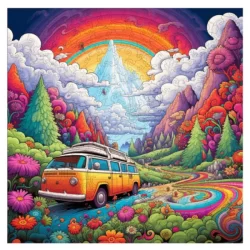 Trippy Puzzles Happy Highway 300 pce Wooden Puzzle