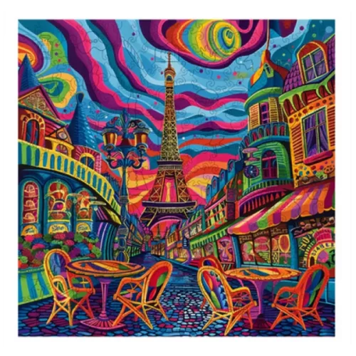 Trippy Puzzles Parisian Prism 300 pce Wooden Puzzle