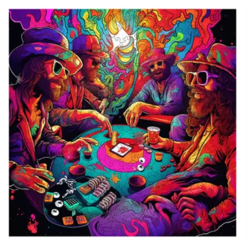 Trippy Puzzles Poker Palooza 300 pce Wooden Puzzle