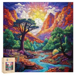 Trippy Puzzles Zion Zen 300 pce Wooden Puzzle