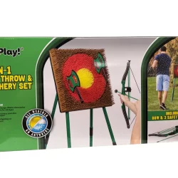 GP01923 | Go Play! 2 in 1 Axe Throw and Archery Set(WINNER BEST OUTDOOR FAMILY FUN, K-ZONE AND TOTAL GIRL TOY AWARDS, 2024)|