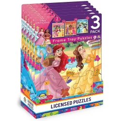 Disney Princess 3pk Frame Tray Puzzles (NEW ART)