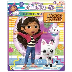 Gabby's Dollhouse 16pce Wooden Frame Tray Puzzle
