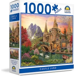 Crown 1000pce Puzzle  Castles & Cottages Series 2 (3 Asst) (NEW)