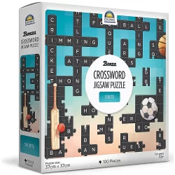 Bonza Crossword 100pce Puzzles - 3 Asst (Sports