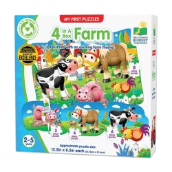My First Puzzle Sets  4-In-A-Box Puzzles - Farm