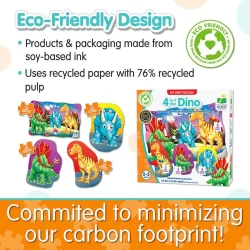 My First Puzzle Sets  4-In-A-Box Puzzles - Dino