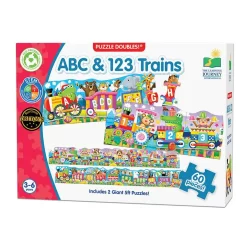 Puzzle Doubles - Giant ABC & 123 Train Floor Puzzles