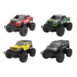 RUS-114BW RUSCO 1:16 TH. 3 AST.HILUX, JEEP & HUMMER UTE - HI-LO GEARS - BATTERY & USB - RTR - NEW