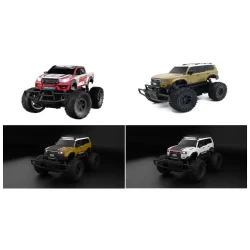 RUS-114T RUSCO 1:16 TH. 4 COLS. TOYOTA HILUX / PRADO / LAND CRUISER CARS - HI-LO GEARS - BATTERY & USB - RTR - NEW