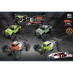 RUS-12 RUSCO PRO 2 AST. 4 COLOURS BUSH WARRIOR VEHICLES - 25 KMH - USB - RTR & 2 BATTERIES